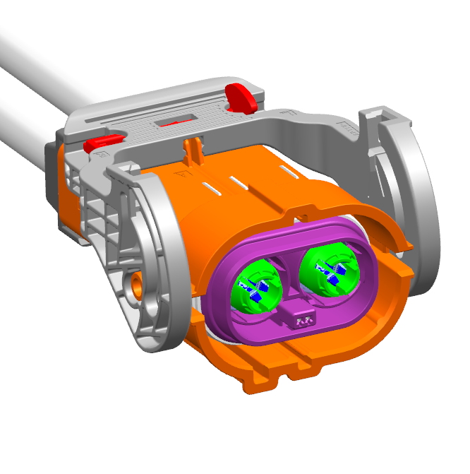 AK4 2W 垂直阻燃 180度 code C