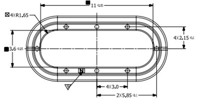 RO5403022ARL  胶圈-硅胶(出油)-蓝色