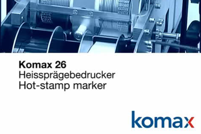 Komax 26 Heissprägebedrucker-Hot stamp marker