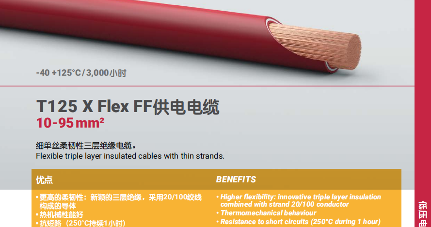 T125 X Flex FF供电电缆