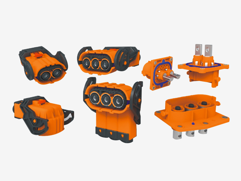 REG系列高压大电流塑料屏蔽2/3芯连接器