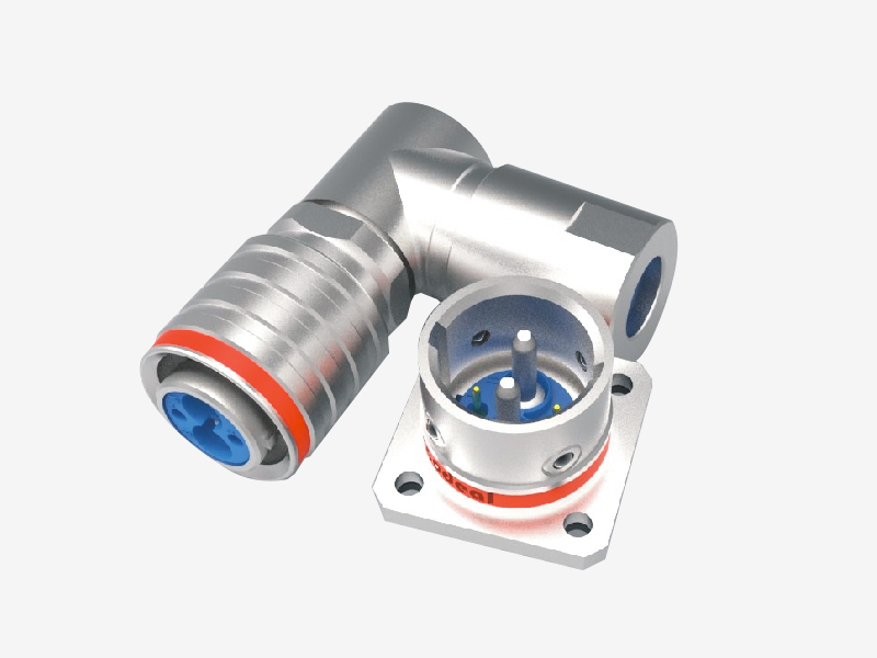 弯式屏蔽小电流连接器